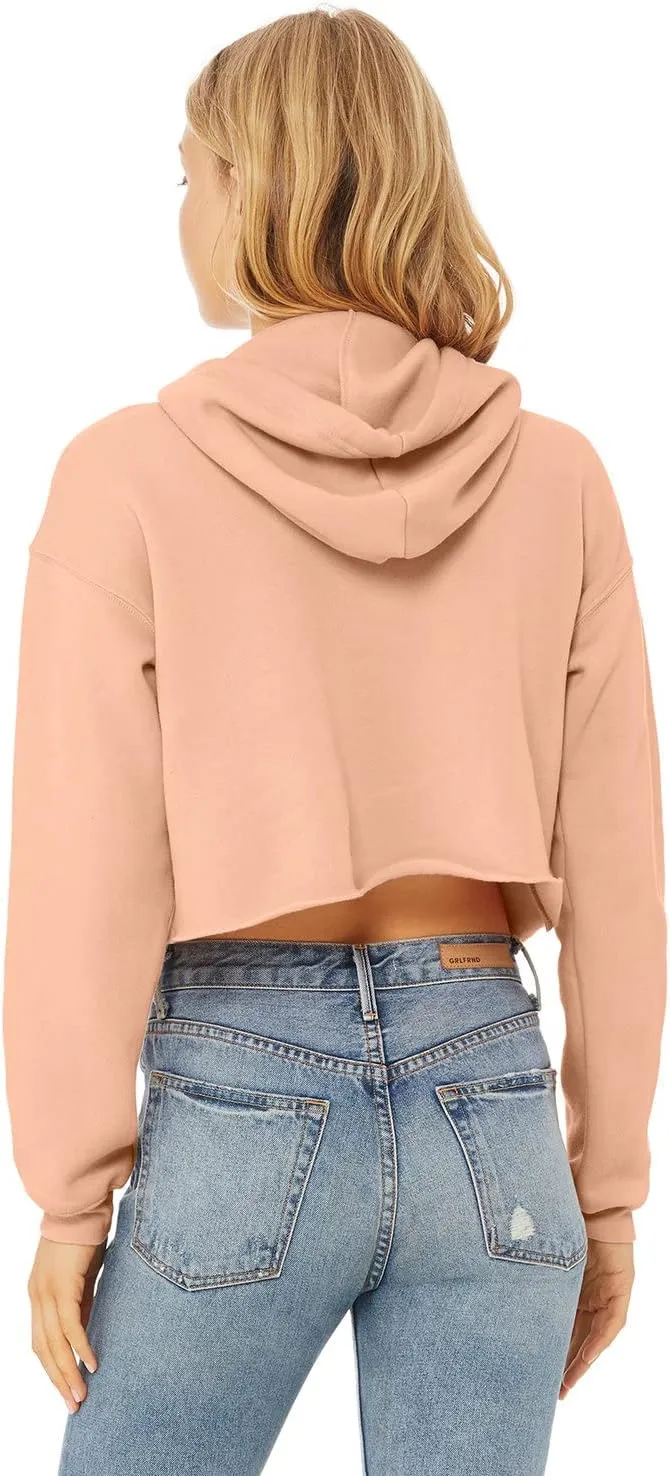 APPAREL GLOBE Women's Cropped Fleece Hoodie