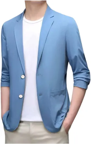 Black Blazer Charm Casual Fashion Coat Men Tops Fit One Button Slim Men's Coats Jackets Jacket Suit For Men Jacket
