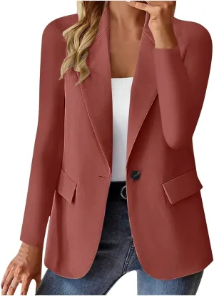Blazers for Women 2025 Trendy Business Casual Jackets Office Work Lightweight Coats Spring Summer Cardigan Suits