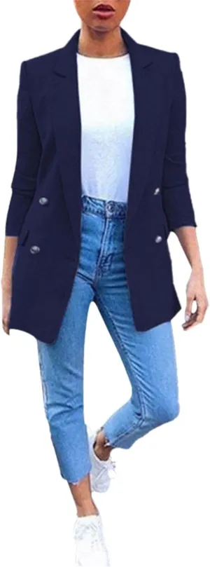 Blazers for Women Business Casual Tweed Women's Cardigan Long Sleeve Causal Novelty Top Fit It Oversized Cardigan