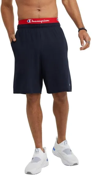 Champion Men's Shorts, Classic Cotton Jersey Athletic Shorts, 9", Long Gym Shorts, Men's Workout Shorts