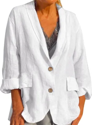 Collarless Blazer Jackets for Women Business for Women Coat Crop Causal Plaid Blazer Loose Fit Oversized Blazer