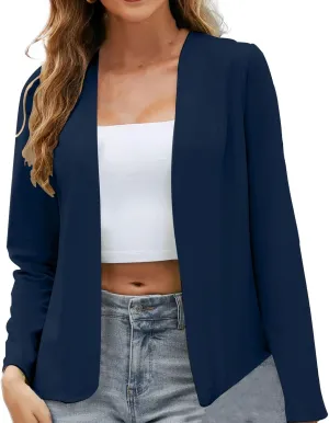 Collarless Blazer Jackets for Women Causal for Women Blazer Open Front Causal Fancy Jackets Loose Gold Suit