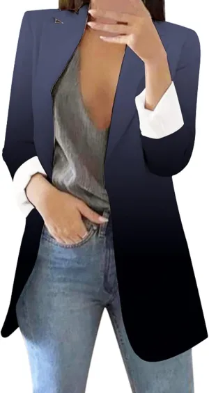 Collarless Blazer Jackets for Women Tweed Ladies Jacket Cropped Prtite Fancy Tops Fitted With Pockets Jackets