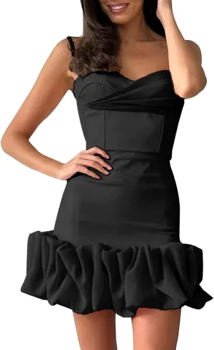 Dance Dresses for Women 1920s Halterneck Sequin Cocktail Dress Fringe Feather Club Prom Party Evening Gown