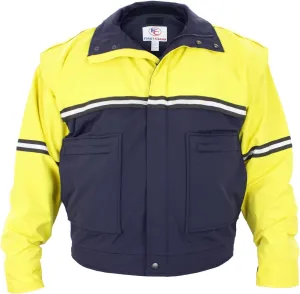 First Class Men's Two-Tone Waterproof Bike Patrol Jacket - Removable Liner, Work Utility & Safety Outerwear