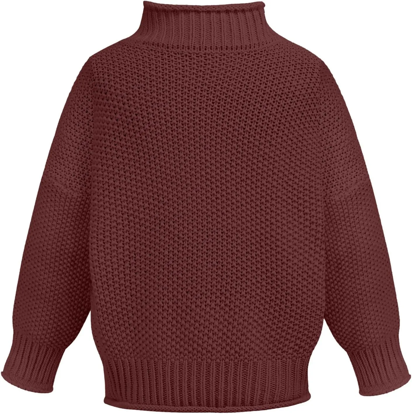 GOKKILRW Womens Oversized Turtleneck Sweater Casual Long Sleeve Cable Knit Oversized Soft Slouchy Loose Pullover Jumper Tops