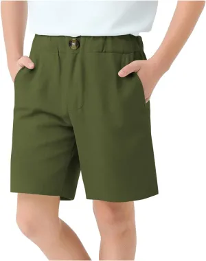 Kids Girl Boy Pants Shorts for Kid Linen Loose Fit High Cut Flare Wide Leg Summer Fall Pants 2025