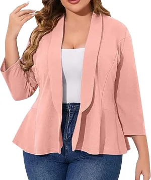 Ladies Blazers To Wear With Jeans Business Ladies Cardigan Crop Work Trendy Jackets Pluse Size Oversized Suit