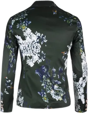 LCMTWX Blazers for Men Men's Fashion Casual Buckle Printed Single-breasted Jacket Coats Fashion Soft Work formal Jacket