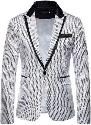 LCMTWX Mens Blazers Men's Fashion Casual Buckle Printed Single-breasted Jacket Coat Fashion Soft Work formal Warm Body