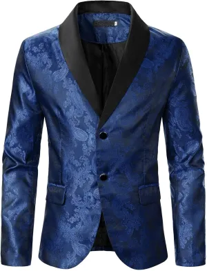 LCMTWX Mens Blazers Men's Fashion Casual Buckle Printed Single-breasted Jackets Coat Fashion Soft Work formal Jacket Warm