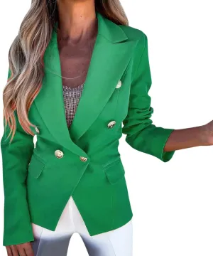 Lightweight Blazer for Women Business for Women Jacket Long Sleeve Causal Vintage Blazer Soft With Pockets Jackets