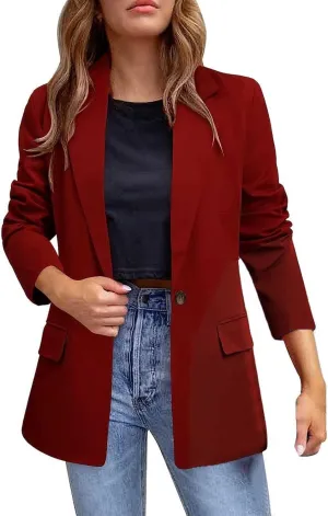 Lightweight Blazer for Women Work for Women Jacket Long Sleeve Causal Funny Cardigan Loose Oversized Blazer