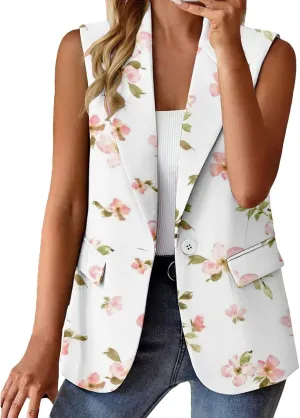 Linen Blazers for Women 2024 Work Women's Cardigan Open Front Wool Fashion Top Pluse Size With Pockets Suit