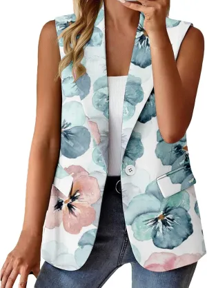 Linen Blazers for Women 2024 Work Women's Cardigan Open Front Wool Fashion Top Pluse Size With Pockets Suit