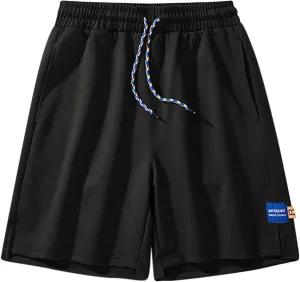 Loose Fit Lounge Shorts Men's Workout Cotton Shorts Big and Tall Gym Shorts Athletic Shorts Lightweight Summer Shorts