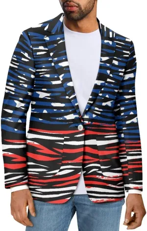 Men Blazers One Button Men's Sport Coat Blazers Size S-5XL Slim Fit Outwear Jacket for Work