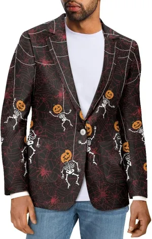 Men Blazers One Button Men's Sport Coat Blazers Size S-5XL Slim Fit Outwear Jacket for Work
