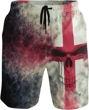 Men's Beach Shorts Quick-Dry Swim Trunks with Mesh Lining Swimsuits Board Shorts