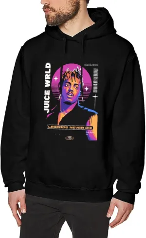 Men's Long Sleeve Pullover Hoodies Fashion 3D Printed Graphic Drawstring Winter Hooded Sweatshirts