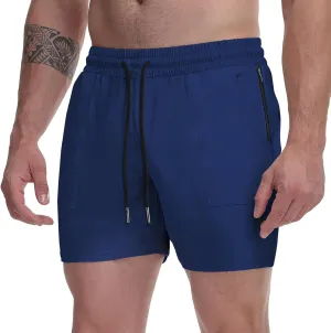 Mens Workout Shorts Lightweight Slim Gym Shorts 5 Inch Quick Dry Athletic Running Shorts