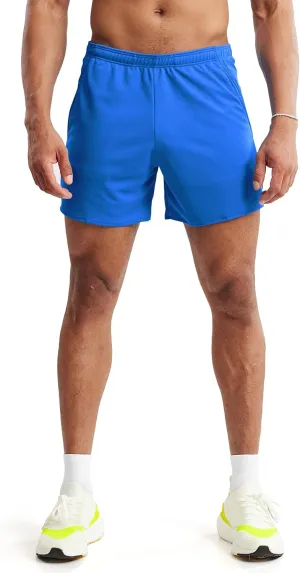 Ouber Men's Lightweight Quick Dry Athletic Shorts with Split Side Hem Unlined Mesh Running Training Shorts