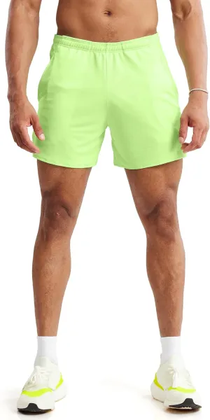 Ouber Men's Lightweight Quick Dry Athletic Shorts with Split Side Hem Unlined Mesh Running Training Shorts