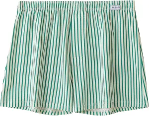 Pajamas Shorts Men Comfy Cotton Shorts Summer Striped Lounge Shorts Elastic Waist Sleepwear Soft Loose Bottom Shorts