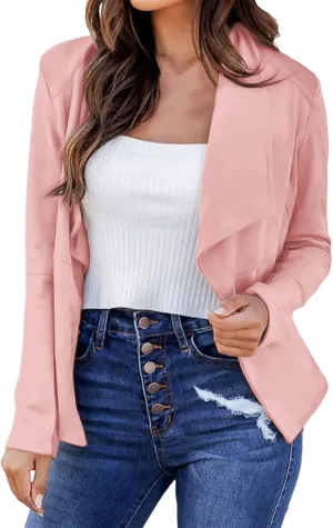 Plus Size Blazers for Curvy Women Office Women Jacket Open Front Work Winter Cardigan Loose Herringbone Jacket