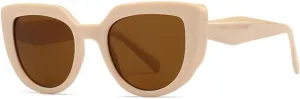Retro Two Tone Cat Eye Sunglasses for Women Rhombus Leg Shades Vintage Sun Glasses Women Men UV400