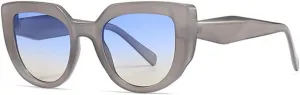 Retro Two Tone Cat Eye Sunglasses for Women Rhombus Leg Shades Vintage Sun Glasses Women Men UV400