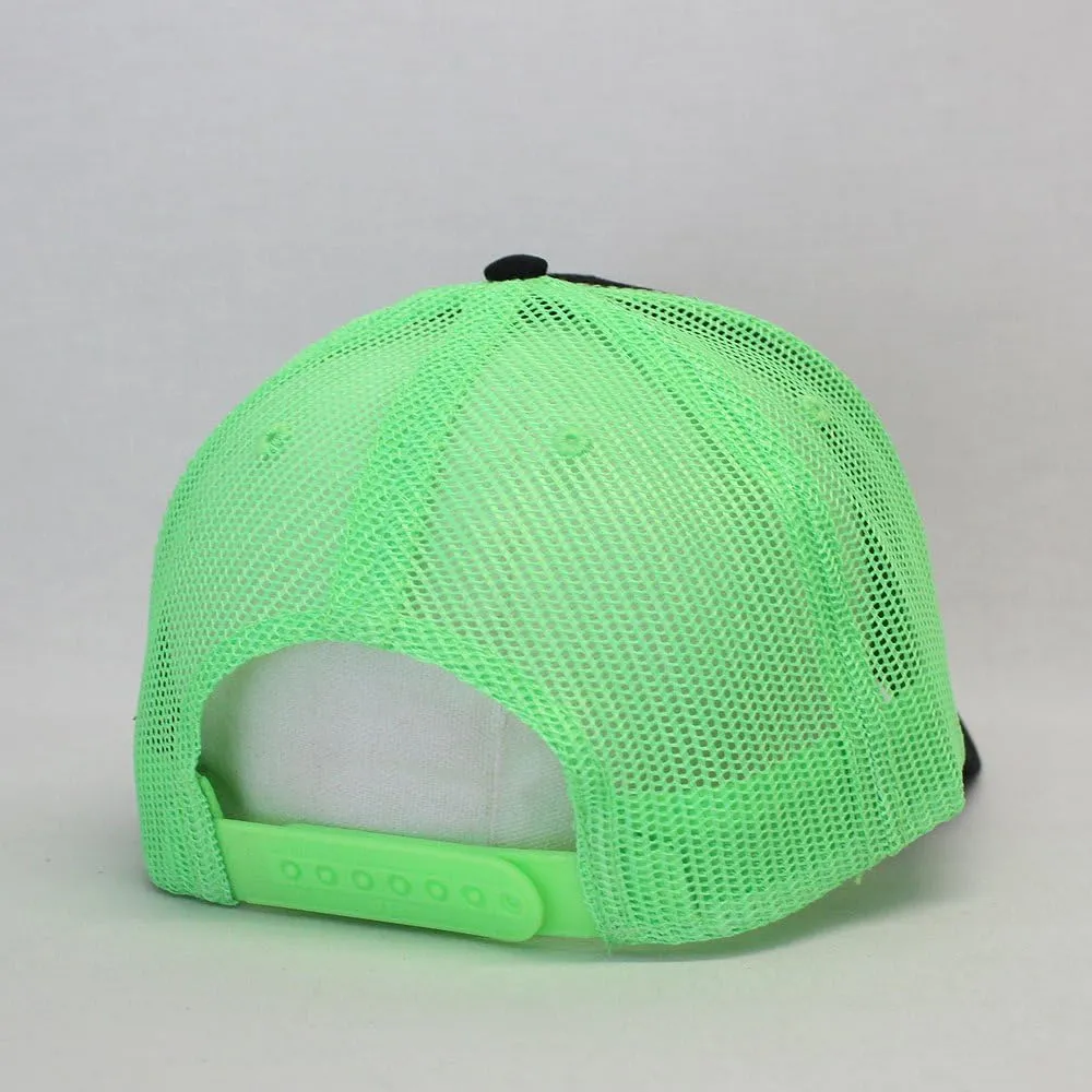 The Vintage Year Two Tone Cotton Twill Mesh Adjustable Trucker Baseball Cap