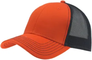 The Vintage Year Two Tone Cotton Twill Mesh Adjustable Trucker Baseball Cap