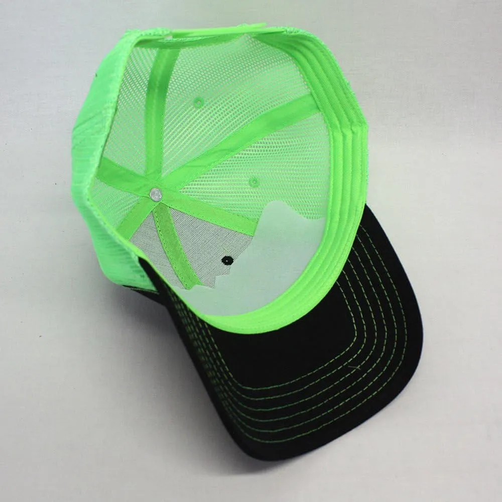 The Vintage Year Two Tone Cotton Twill Mesh Adjustable Trucker Baseball Cap