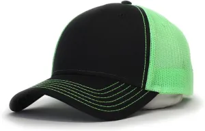 The Vintage Year Two Tone Cotton Twill Mesh Adjustable Trucker Baseball Cap
