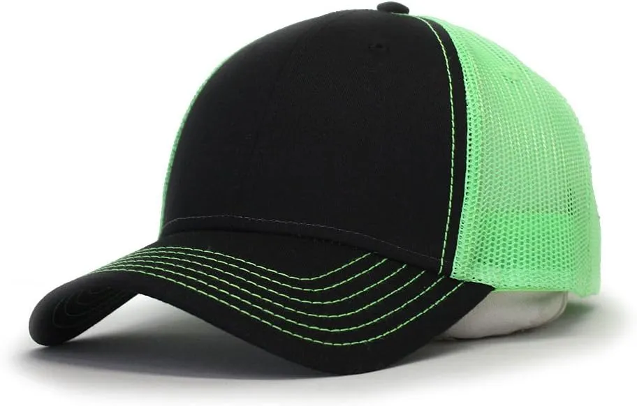 The Vintage Year Two Tone Cotton Twill Mesh Adjustable Trucker Baseball Cap