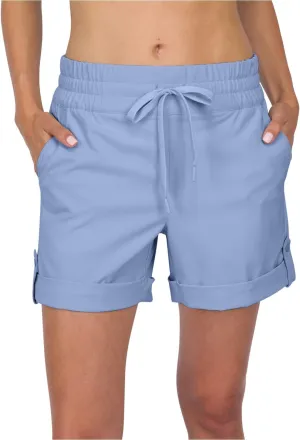 Three Sixty Six Golf Shorts for Women - Breathable Quick Dry Material Active Shorts
