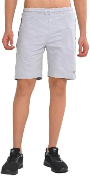 VIROH Men's Camouflage Athletic Shorts with Quick-Dry Fabric, Zipper Pockets, Shorts