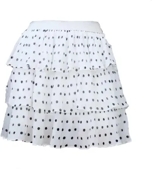 Women Elasticity Waist Mini Skirt Chiffon Skirt Cake Skirts Polka Dot Pleated Skirts