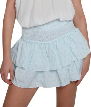 Women Y2K Floral Mini Skirts Lace Low Waist Pleated Ruffled Hem Layered Skirts Striped Beach Ruffle Short Skirts