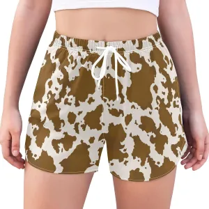 Women's Athletic Shorts Workout Running Gym Quick Dry Liner Shorts with Pockets