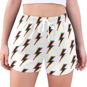 Women's Athletic Shorts Workout Running Gym Quick Dry Liner Shorts with Pockets