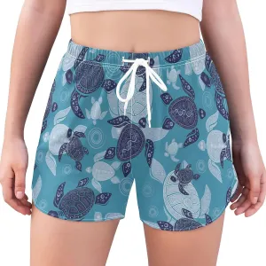 Women's Athletic Shorts Workout Running Gym Quick Dry Liner Shorts with Pockets