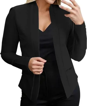 Women's Blazers & Suit Jackets Causal Ladies Top Long Sleeve Causal Fancy Jackets Pluse Size Herringbone Coat