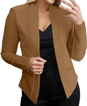 Women's Blazers & Suit Jackets Causal Ladies Top Long Sleeve Causal Fancy Jackets Pluse Size Herringbone Coat