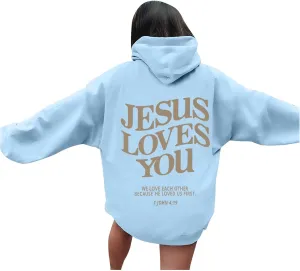 Womens Casual Long Sleeve Graphic Tee Shirts Hooded Sweatshirts Pullover Tops For Women