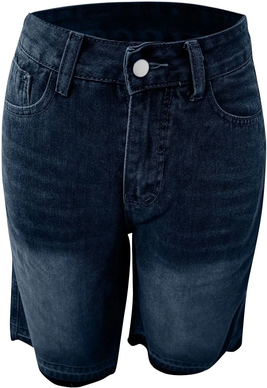 Womens Cowgirl Shorts High Cut Straight Leg Button Plain Denim Pants Loose Fall Summer Casual Shorts 2025 Trendy Y2K