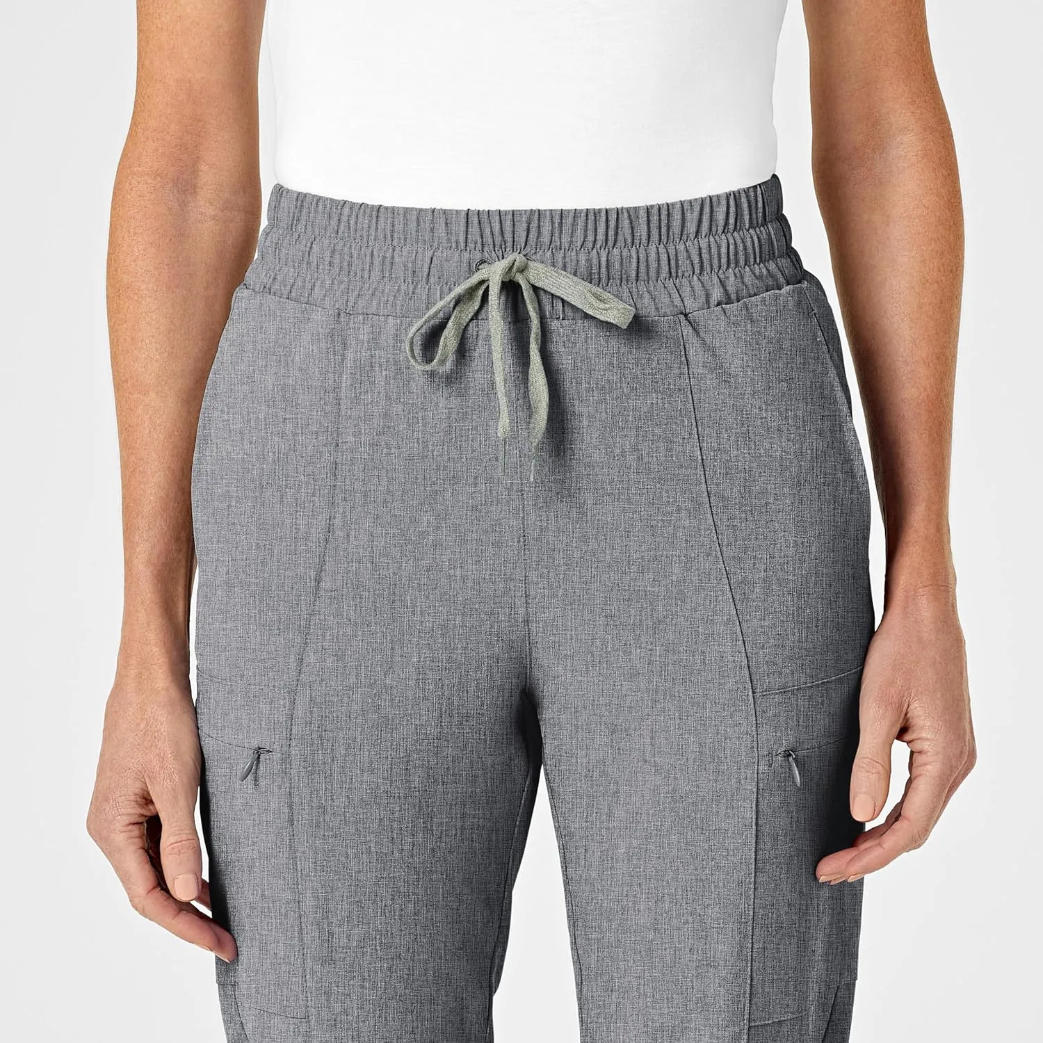 WonderWink Women's High Waist Slim Leg Scrub Pant