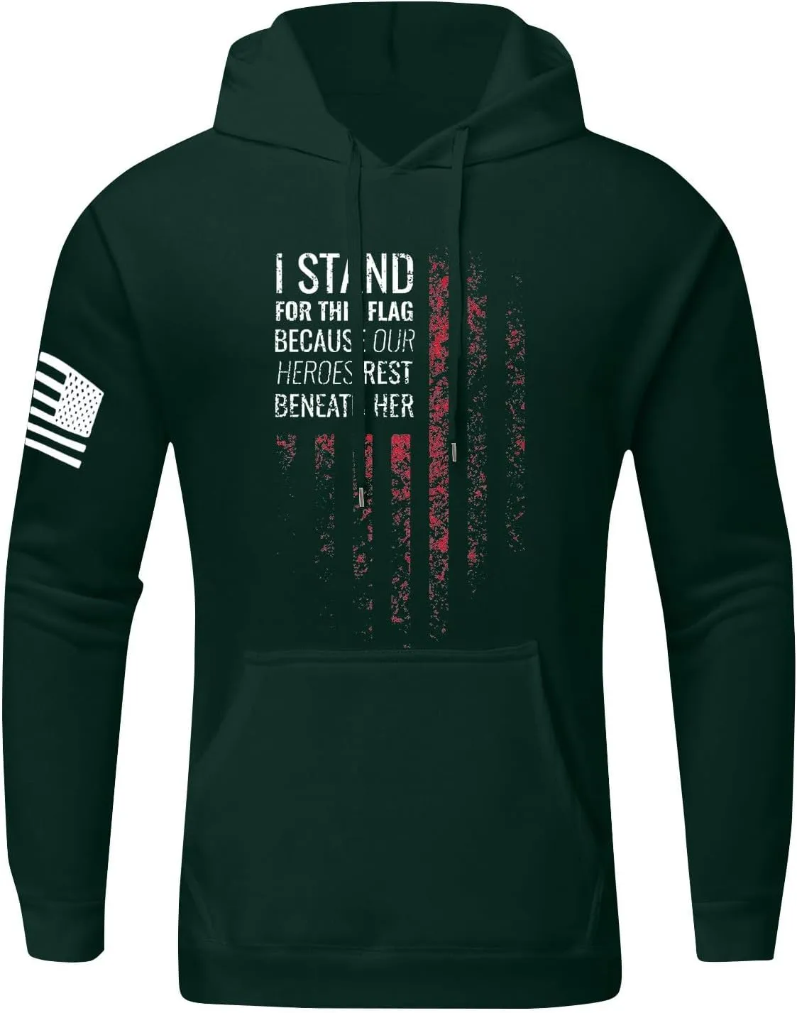 Yesunpxs Men's Pullover Hoodies Print Lightweight Long Sleeve Drawstring Hipster Casual Hooded Sweatshirts with Kanga Pockets